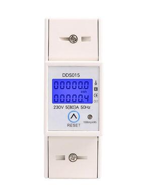 Backlights Single Phase Wattmeter Power Consumption Watt Ele
