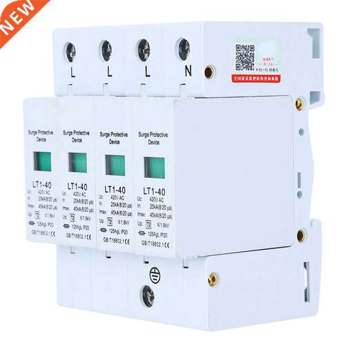 4P SPD Surge Protector 40ka Protection Module Appliances Low