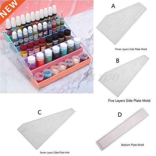 Jewelry Resin Pigment Bottles Storage Silicone Resin Molds B