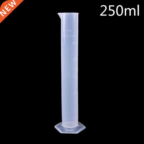 250ml Plastic Measuring Cylinder Graduated Tools Chemistry L