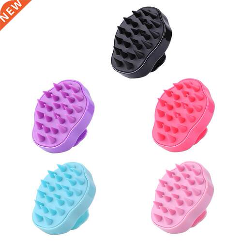 Silicone Scalp Shampoo Massage Brush Washing Shower Head Bod