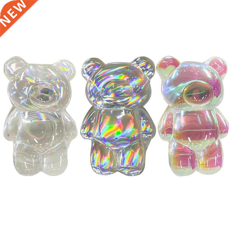 Phone Support Holders Aurora Bear Epoxy Resin Folding Mobile