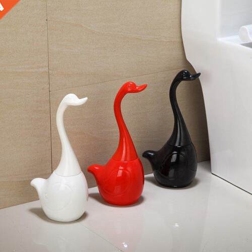Ceramic Plastic Swan Toilet Brush Holder Creative Bathroom F
