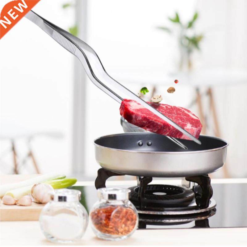 16/21cm Kitchen Tweezer BBQ Food Tweezer Clip Stainless Stee