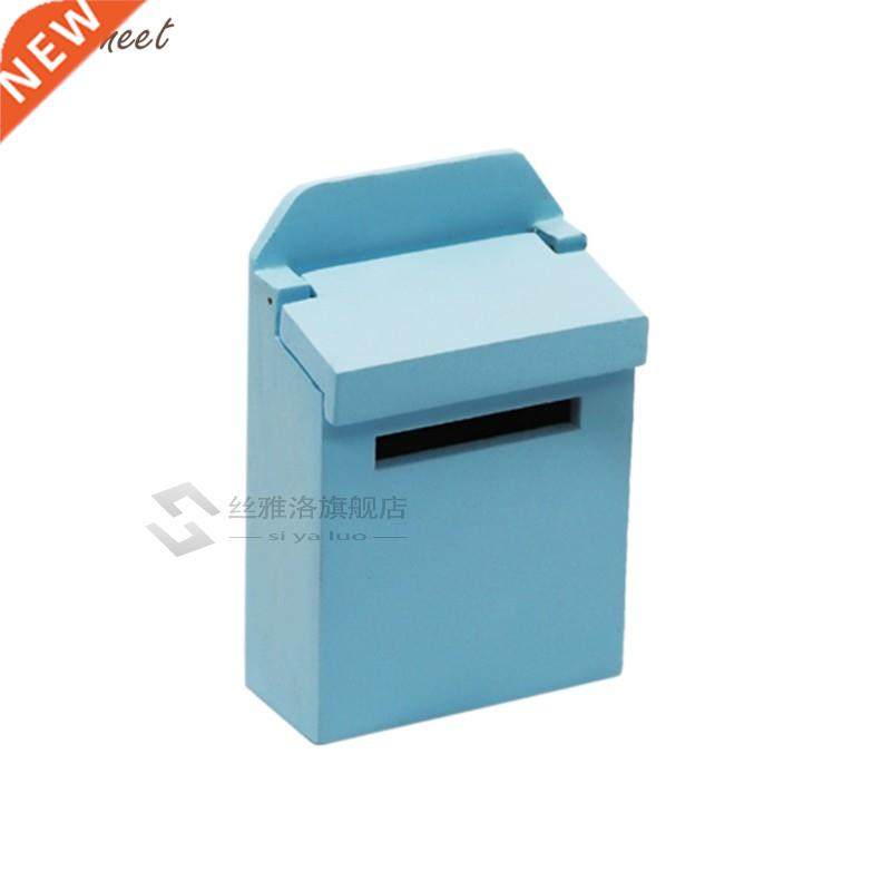 Miniature Wooden Colorful Outside Postbox Mailbox 1:12 Dol