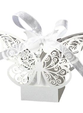 50pcs Butterfly Wedding Favour Box Birthday Party Gifts Cand