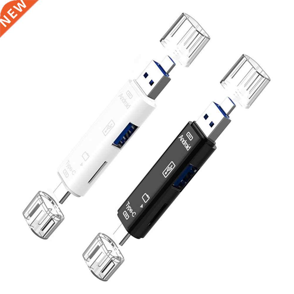 5 in 1 Type-C Micro USB OTG Dock TF Memory Card Reader Multi