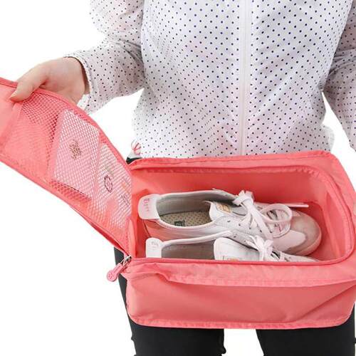Portable Travel Storage Shoes Bag Waterproof Hanging Shoe Ba
