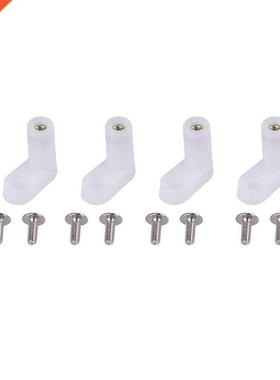 100 PCB Feet Whte Plastc L-Sd Feet Used to Fx the Pla