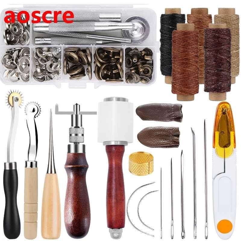 Leather Sewing Tools Kit DIY Handmade Hand Stitching Tool S