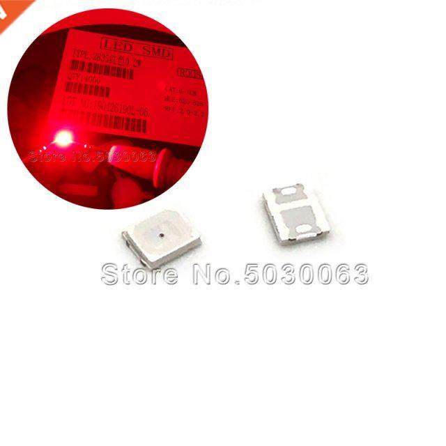 1000pcs/lot 2835 LED Lap beads 0.2 W red super bright SD L
