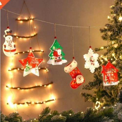 LED Light Merry Christmas Decorations Christmas Tree Hanging