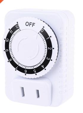 AC 110V 12 Hour Mechanical Plug Switch Timer Socket for Home