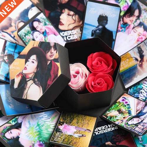 Gift box Valentines Day Gift Photo Box Surprise Box  for