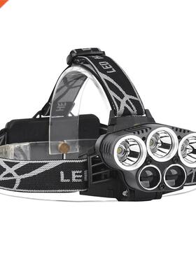 x XM-L T6 + 2 x XPE LED Rechargeable Headlight 5 LED Headla