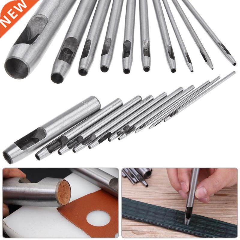 10pcs DIY Handmade Belt Punching Leather Hole Punch Hollow D
