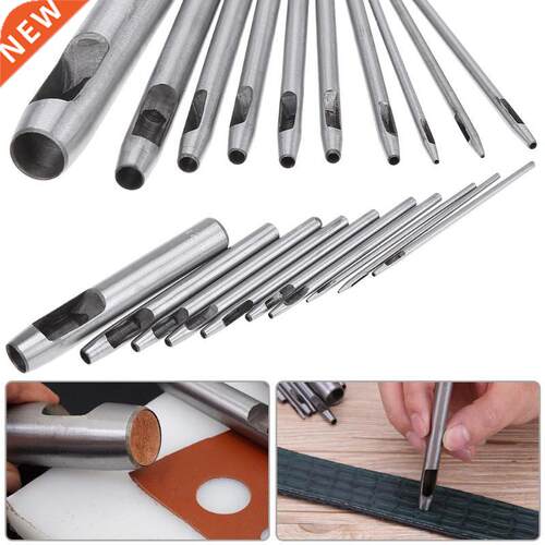 10pcs DIY Handmade Belt Punching Leather Hole Punch Hollow D