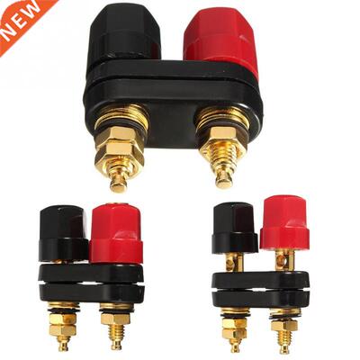 Red Black Connector Amplifier Terminal Binding Post Banana