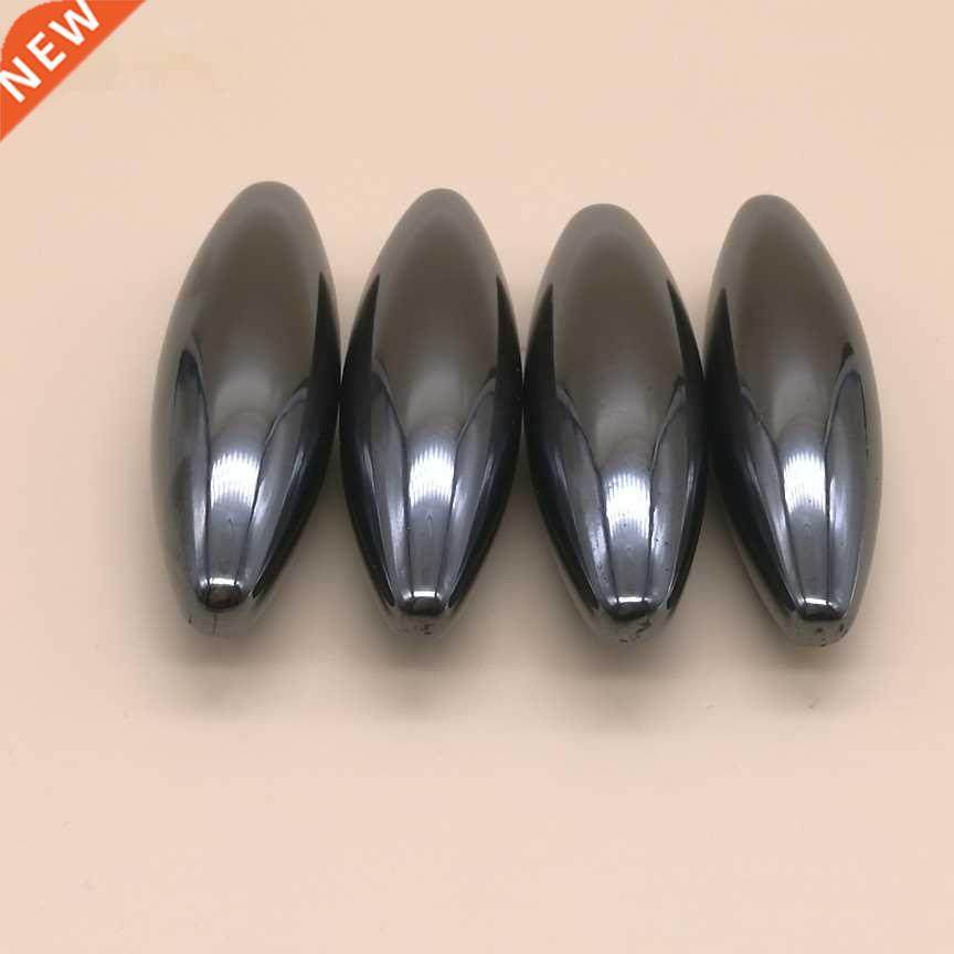 4/6/8/10pcs 60x18mm Black Polished Oval Ferrite Children&amp