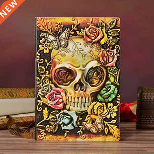 Notebook Hardcover Embossed Thickened Hall European Retro