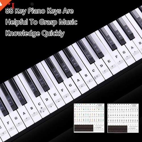 Piano Sticker Transparent Piano Keys Electronic Keyboard Key
