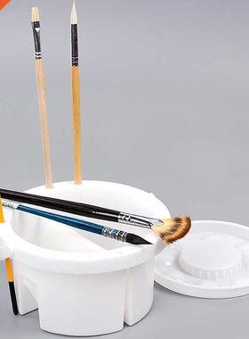Artist Portable Painting Brush Washing Bucket Wash Pen Pot W