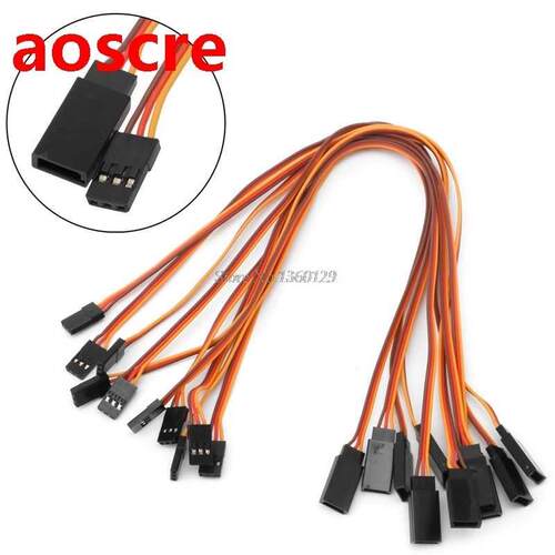 10Pcs 150 / 200 / 00 / 500mm Servo Extension Lead Wire Cabl