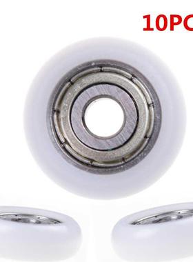 Hot! 10pcs 5*21.5*7mm Carbon Steel Bearing Pulley Wheels Emb