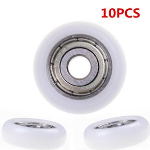 Hot! 10pcs 5*21.5*7mm Carbon Steel Bearing Pulley Wheels Emb