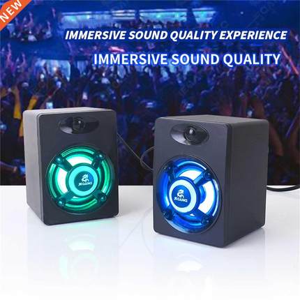 USB Wired Computer Speakers Deep Bass Sound Box Speaker For