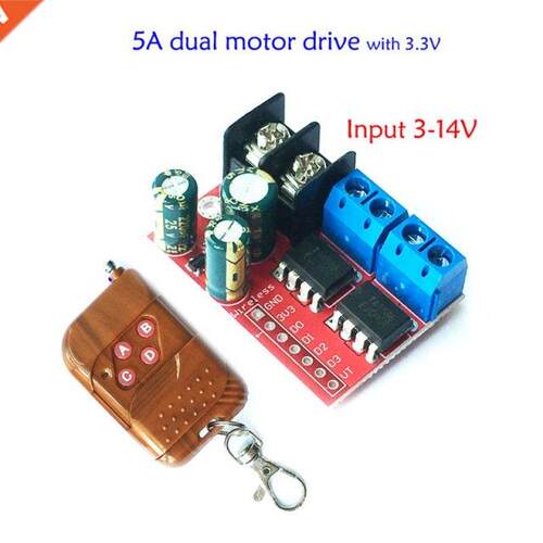 5A 2-way DC Motor Drive Module PWM Speed Regulation Dual H B