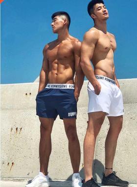 Summer man running shorts quick-dry training fitness Elastic
