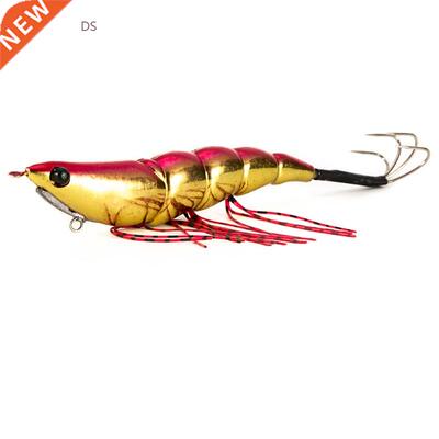 Luminous Squid Jigs 15cm Wood Shrimp with Octopus Squid Jig