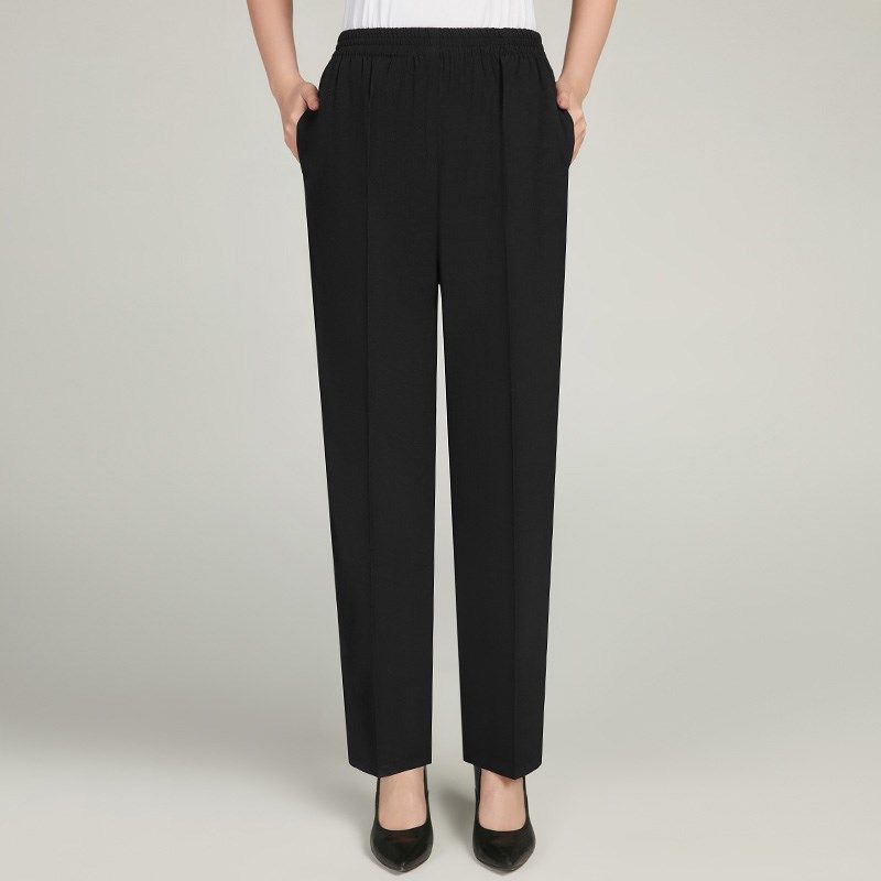 Middle-aged Women Trousers Summer Multicolor Thin Mother Pan