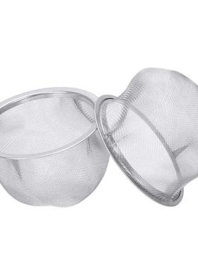 2 Pcs Stainless Steel Drainer Mesh Tea Strainer Teapot Filte