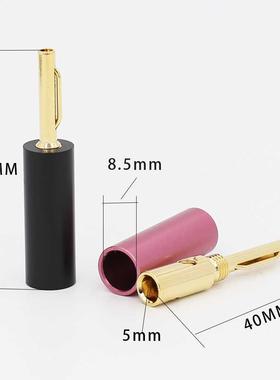 Gold Plated Banana Plugs Audio Speaker Male Connector
