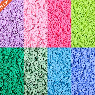 300pcs 6mm Flat Round Polymer Clay Beads Handmade Chp Dsk