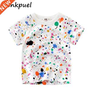 2022 Children Boys T-shirts Summer Baby Girls Tops Clothes 2