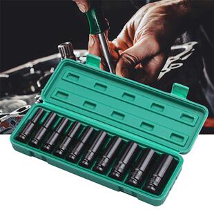 KKMOON 1/2Inch Drive Hex Impact Socket Set 10-Piece Deep Soc