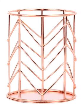 Mayitr Rose Gold Hollow Pen Pencil Pot Holder Makeup Brushes