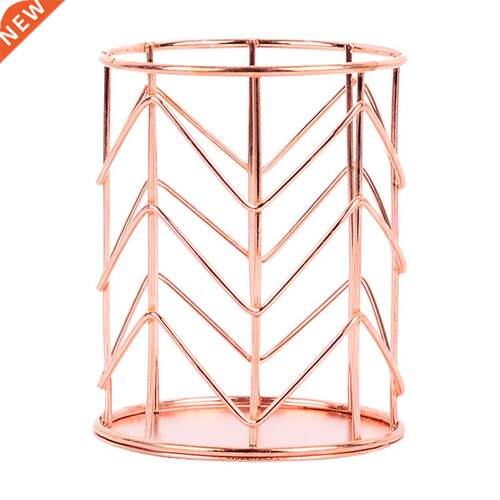Mayitr Rose Gold Hollow Pen Pencil Pot Holder Makeup Brushes