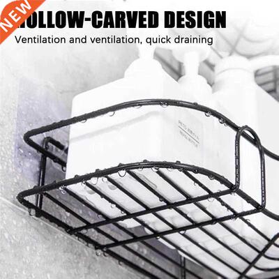 Bathroom Shelf Shampoo Holder Iron Shower Shelves Corner Wal