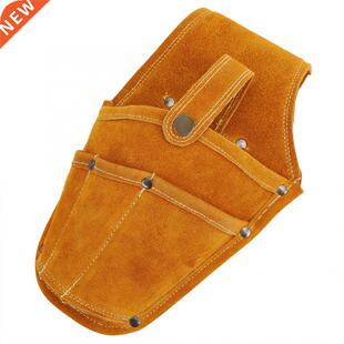 Electric Tool Waist Bag Wearable Multifunctional Yellow Cowh