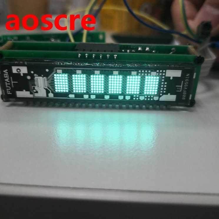 VFD display module, 6 bit dot matrix, reverse display screen