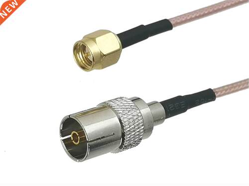 RG316 IEC PAL DVB-T Feale Jack to SA ale Plug Straight Co