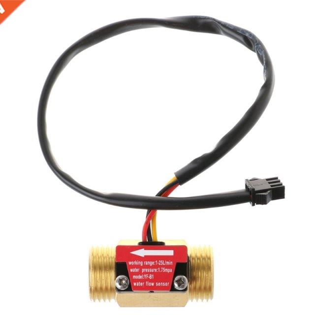 1PC Flow Sensor G1/2		 Water Flow Hall Sensor Switch 1