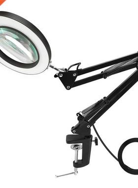 3 Color Modes Stepless Dimming, LED nifying Glass Desk Lamp