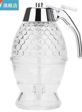 1pc Transparent Honey Dispenser Honey Jar With Stain