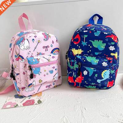 2022 New Kid's Backpack Canvas Cartoon Printing School B