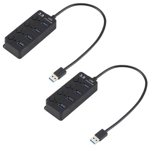 4-port HUB with key switch hub usb3.0 splitter mini Support